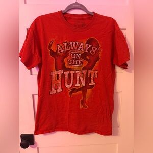 Red 'Always On The Hunt' Graphic Tee
